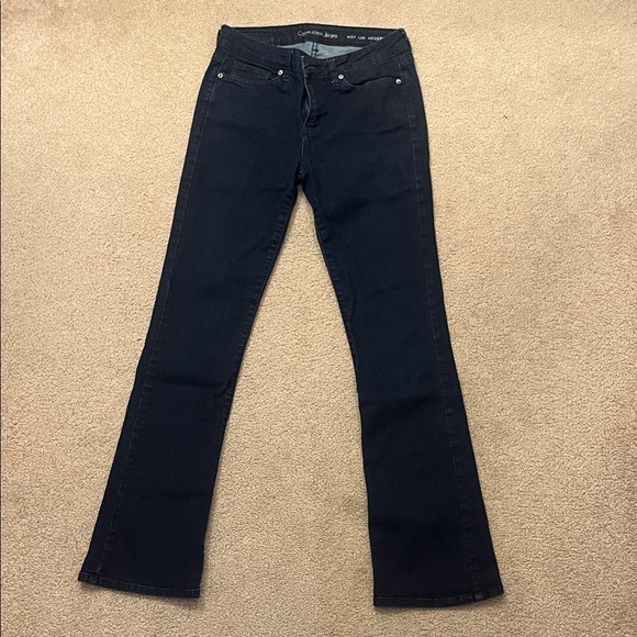 Calvin Klein Women's Dark Blue Boot Cut Jeans - Picture 1 of 6